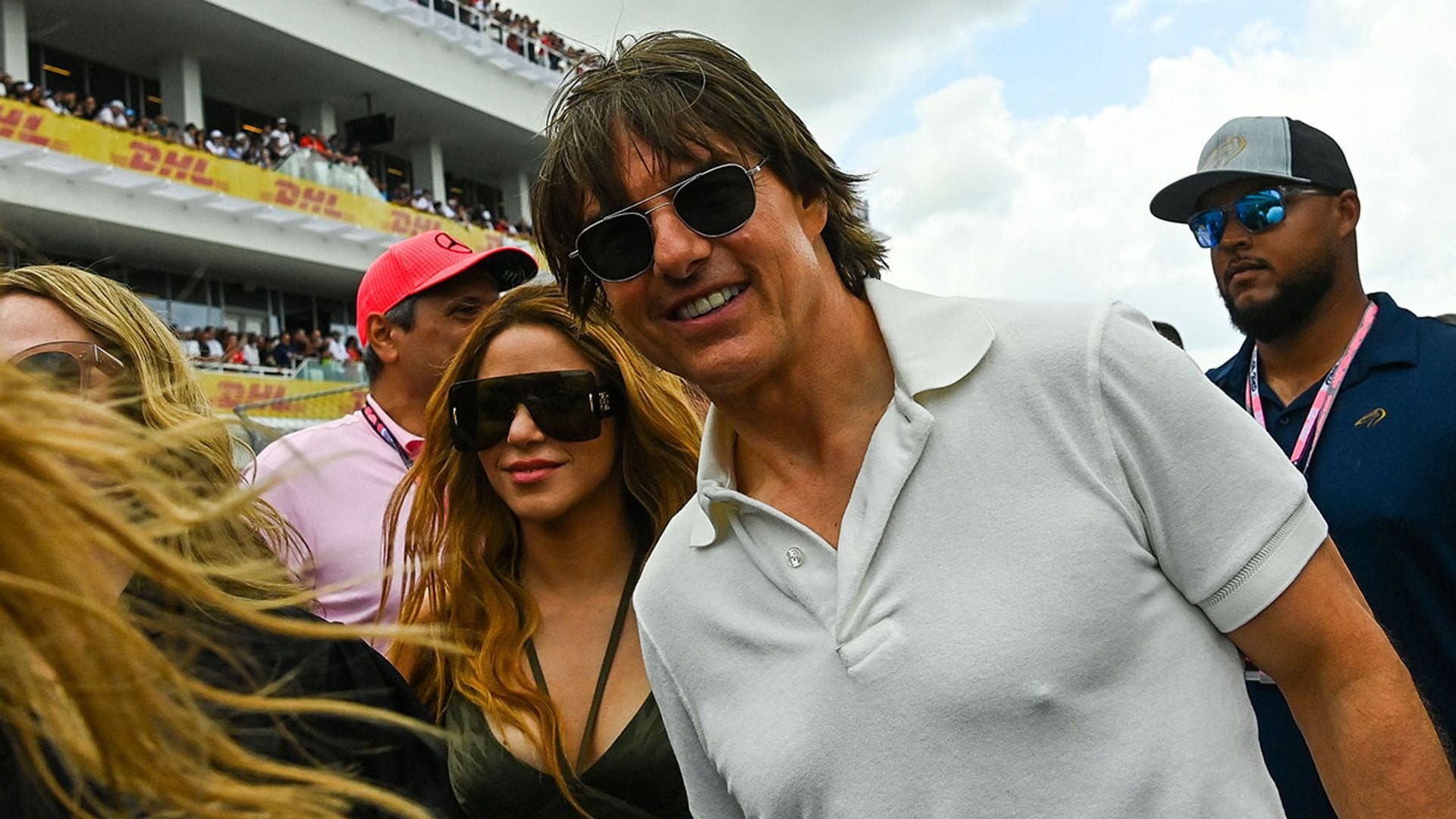 Shakira disfruta con sus hijos y Tom Cruise de las carreras de Fórmula 1