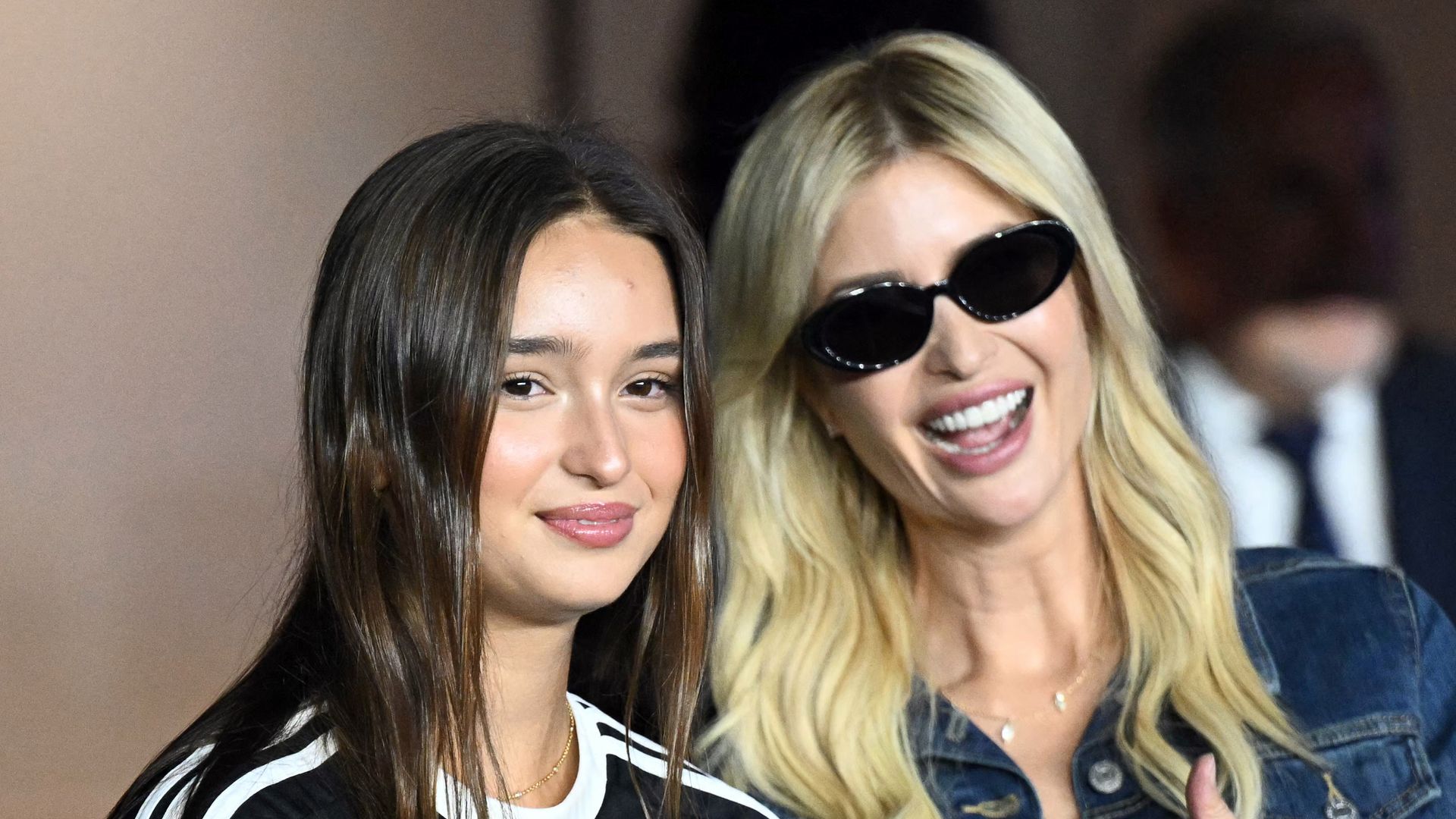 Ivanka Trump y su hija Arabella Kushner en el juego del Inter Miami vs Nashville SC en el Chase Stadium.