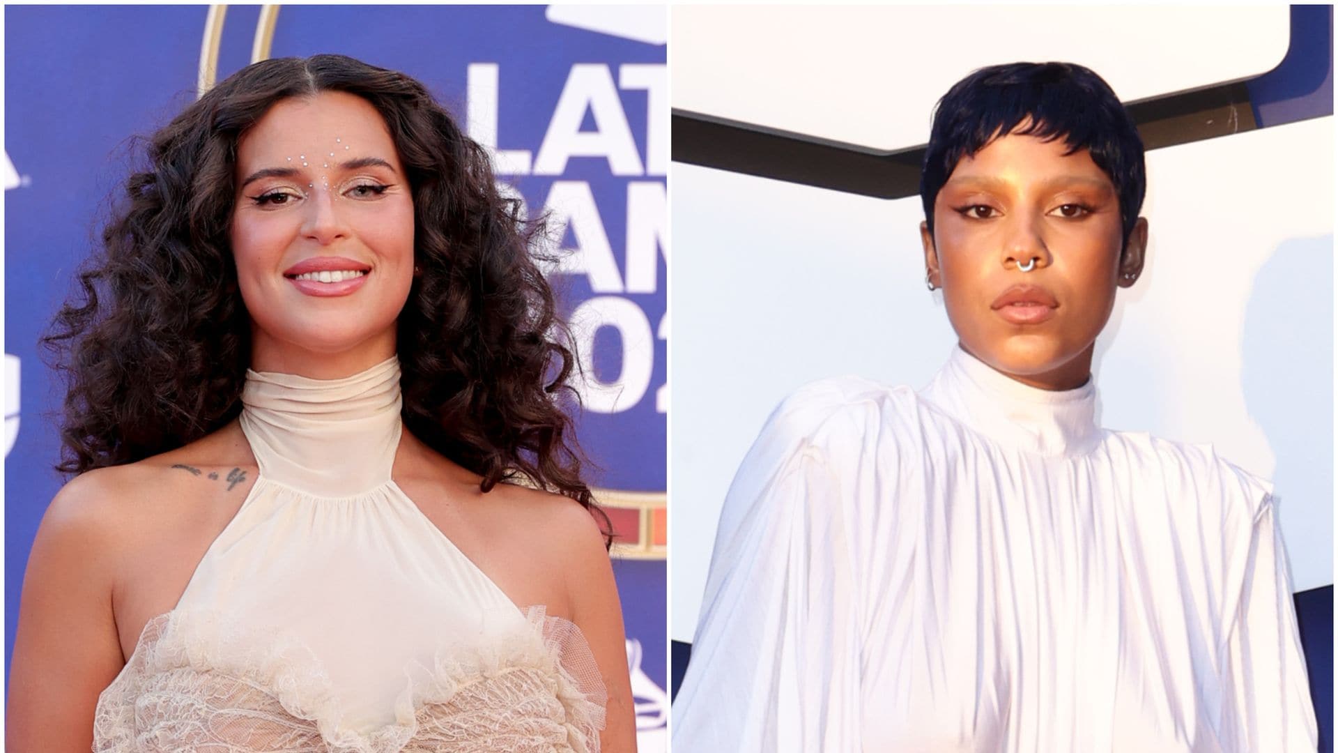 Nathy Peluso y Tokischa en los Latin GRAMMY.