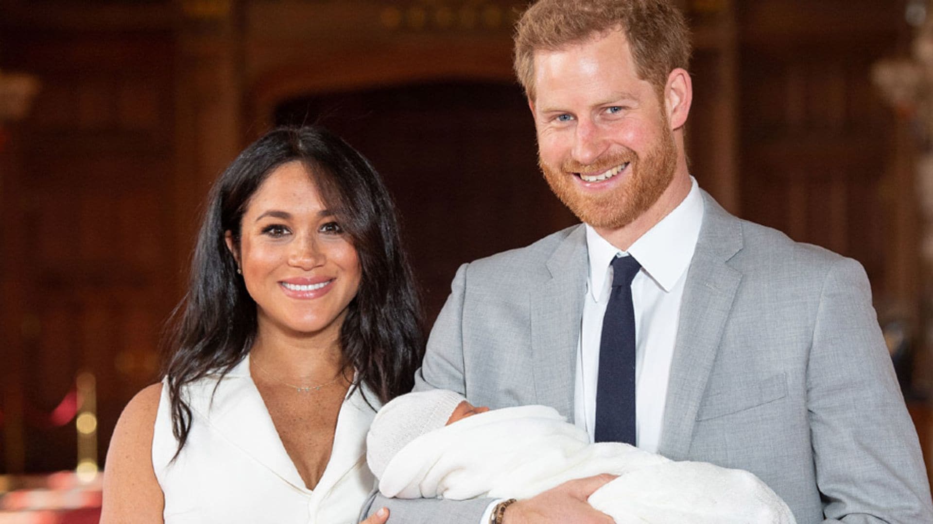 Publican la primera foto del hijo de Meghan Markle y el príncipe Harry