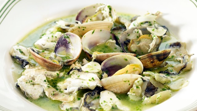 Kokotxas en salsa verde
