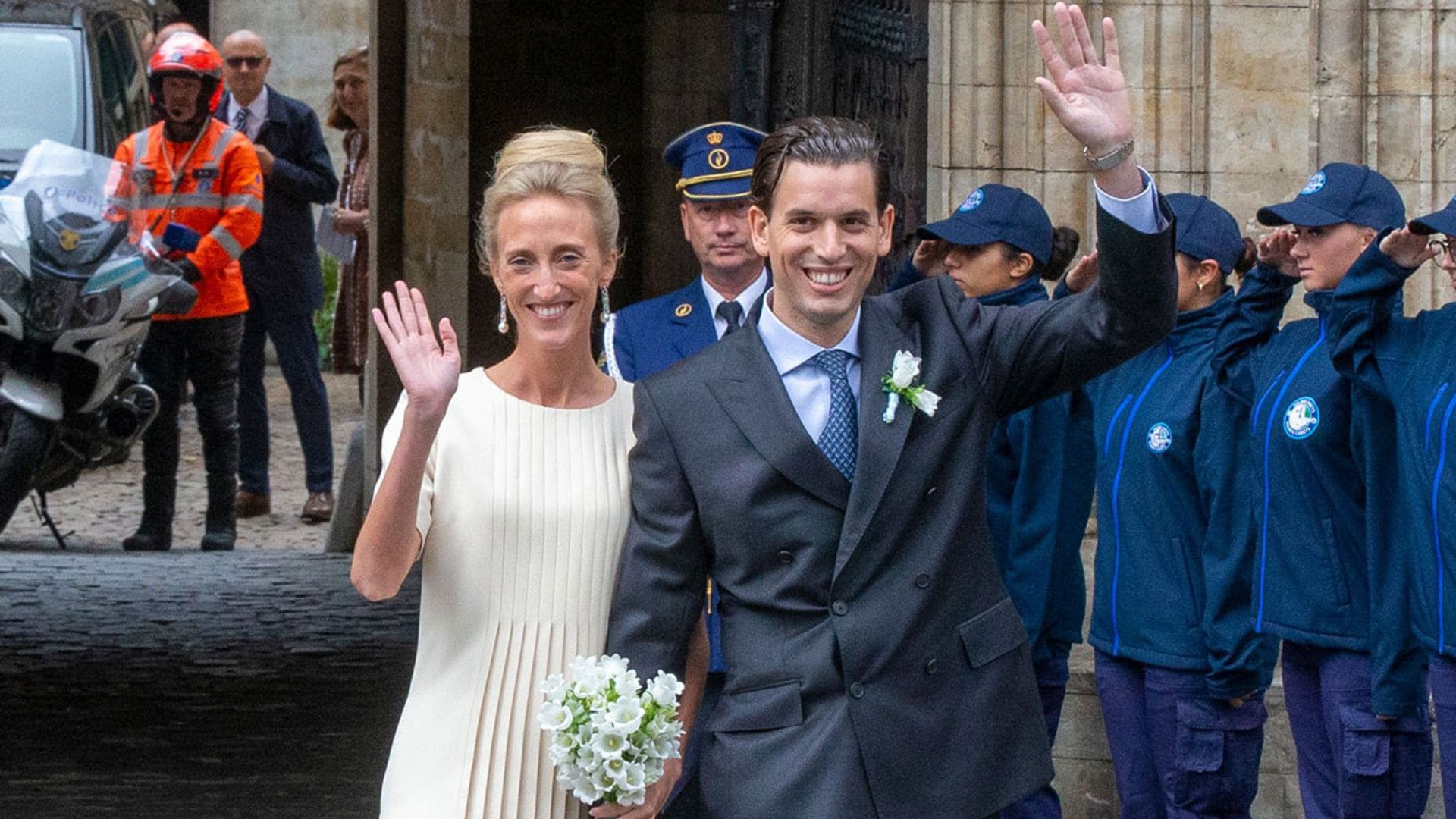 María Laura de Bélgica y William Isvy celebran un enlace civil íntimo con la presencia de la princesa Delphine