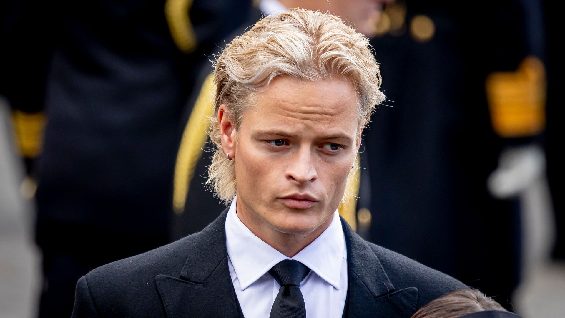 Marius Borg Hoiby dejó su arresto domiciliario para asistir al funeral del rey Harald V de Noruega.