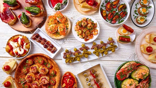 version saludable tapas