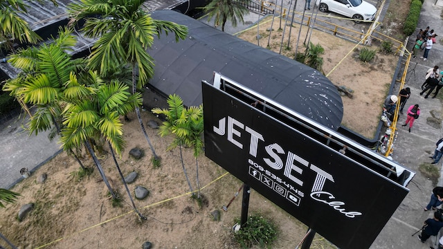 Vista aérea de la zona en la que se encontraba la discoteca Jet Set, en Santo Domingo, República Dominacana.