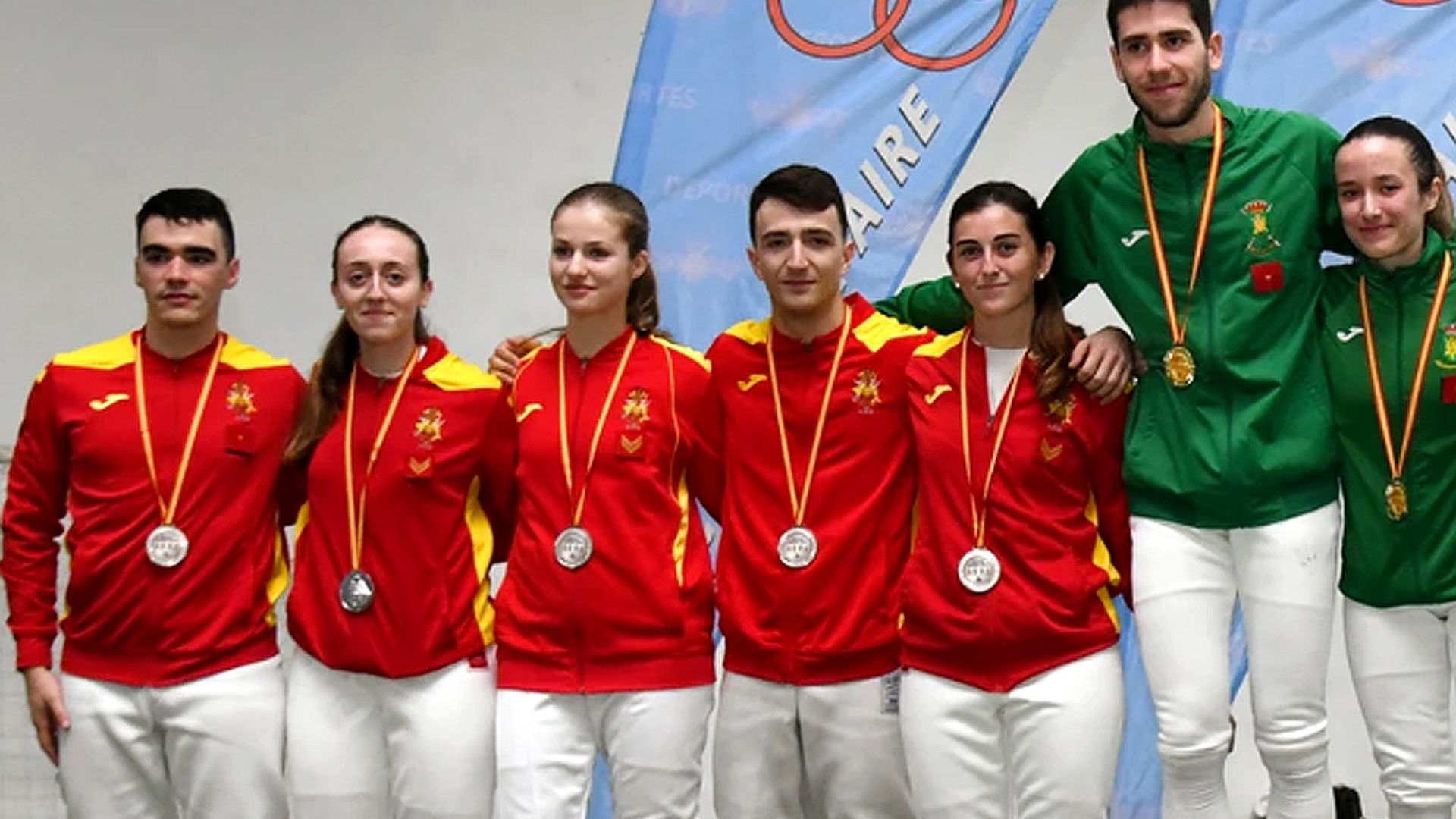 La princesa Leonor obtiene la medalla de plata en esgrima en el torneo  de academias militares