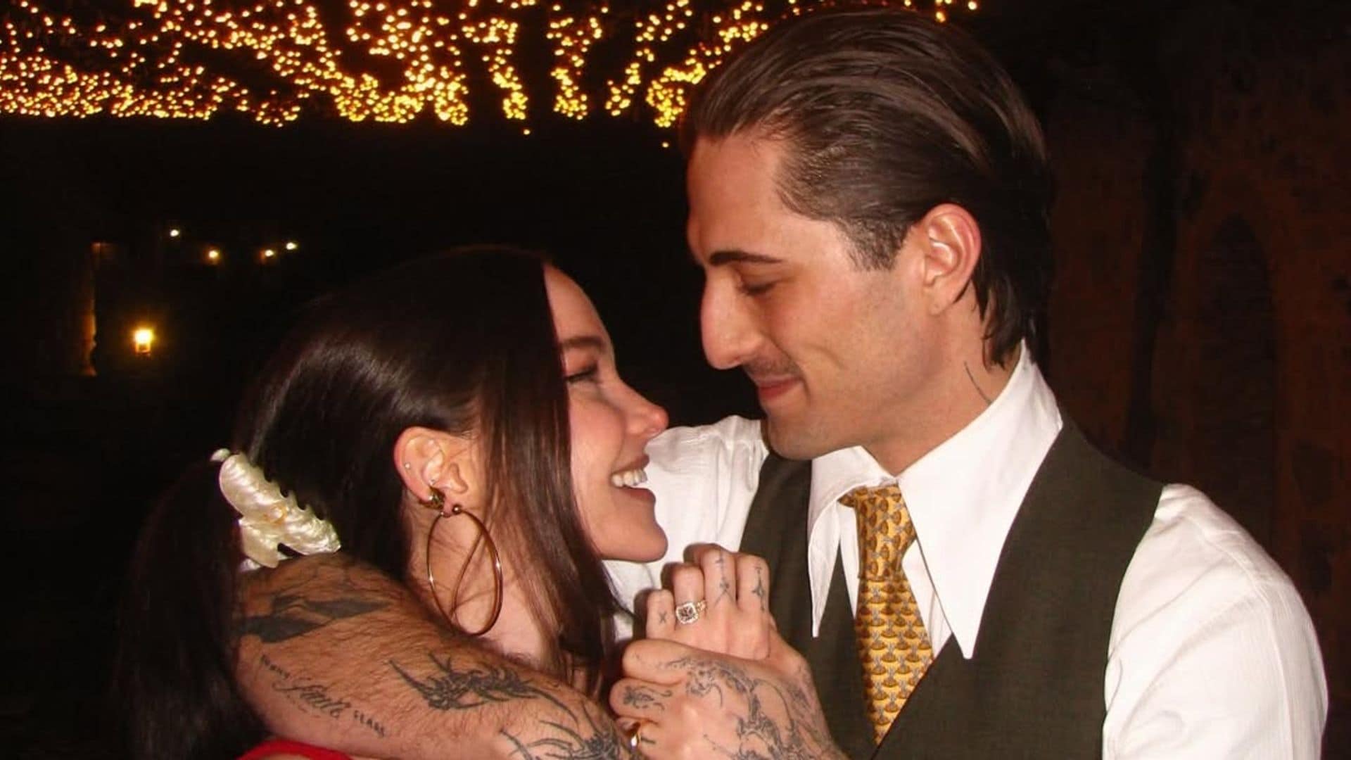 Damiano David y Dove Cameron anuncian su boda: el significado oculto tras sus dos anillos de compromiso