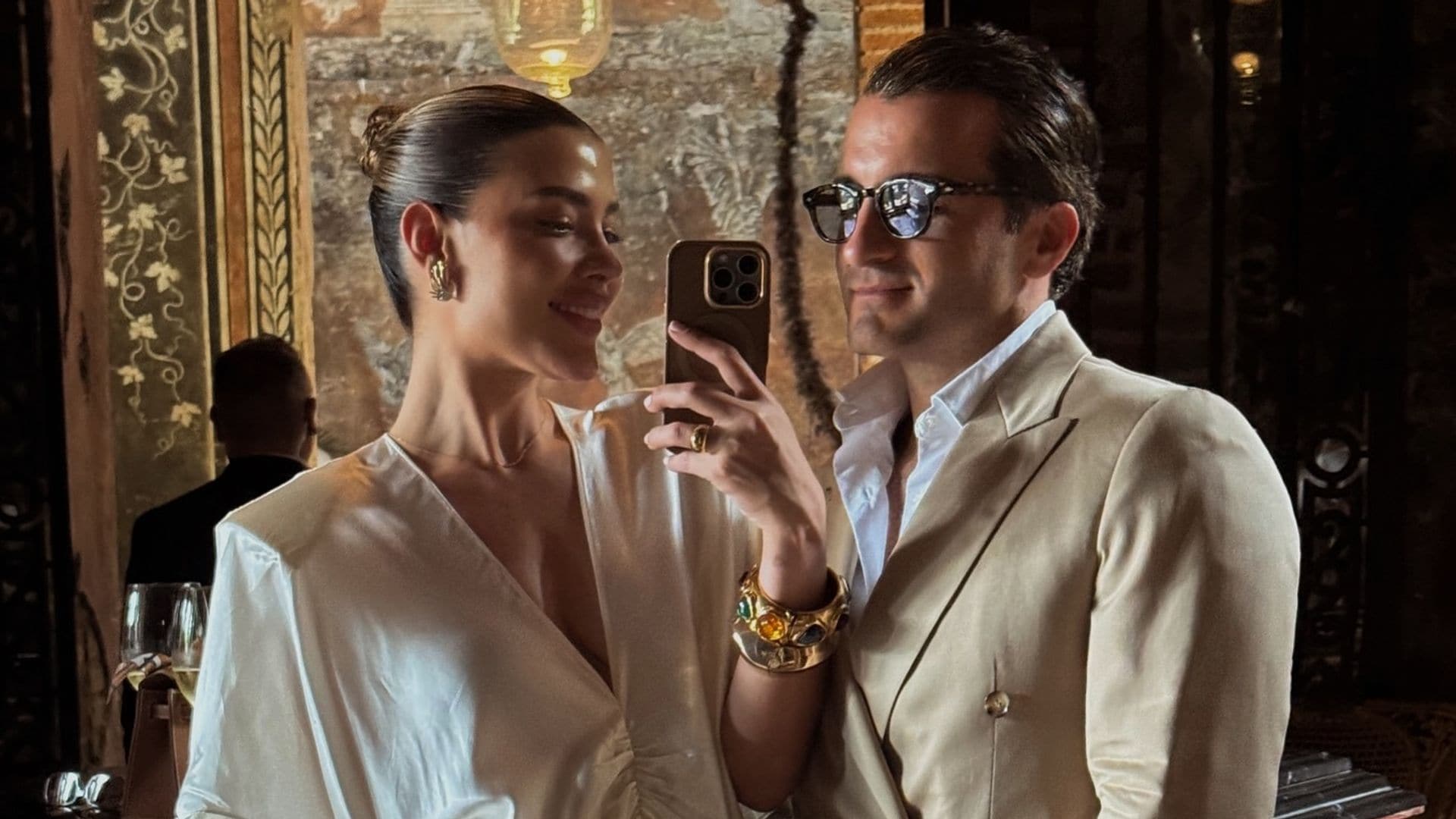 Michelle Salas y su esposo disfrutaron de la exclusiva fiesta de Salinas Pliego
