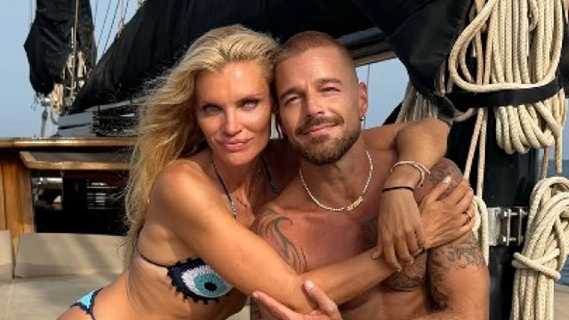 Esther Cañadas y Ricky Martin, amigos desde hace más de dos décadas, de vacaciones en Ibiza