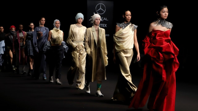 Carrusel de Sandra Weil, firma internacional invitada de Mercedes-Benz Fashion Week México