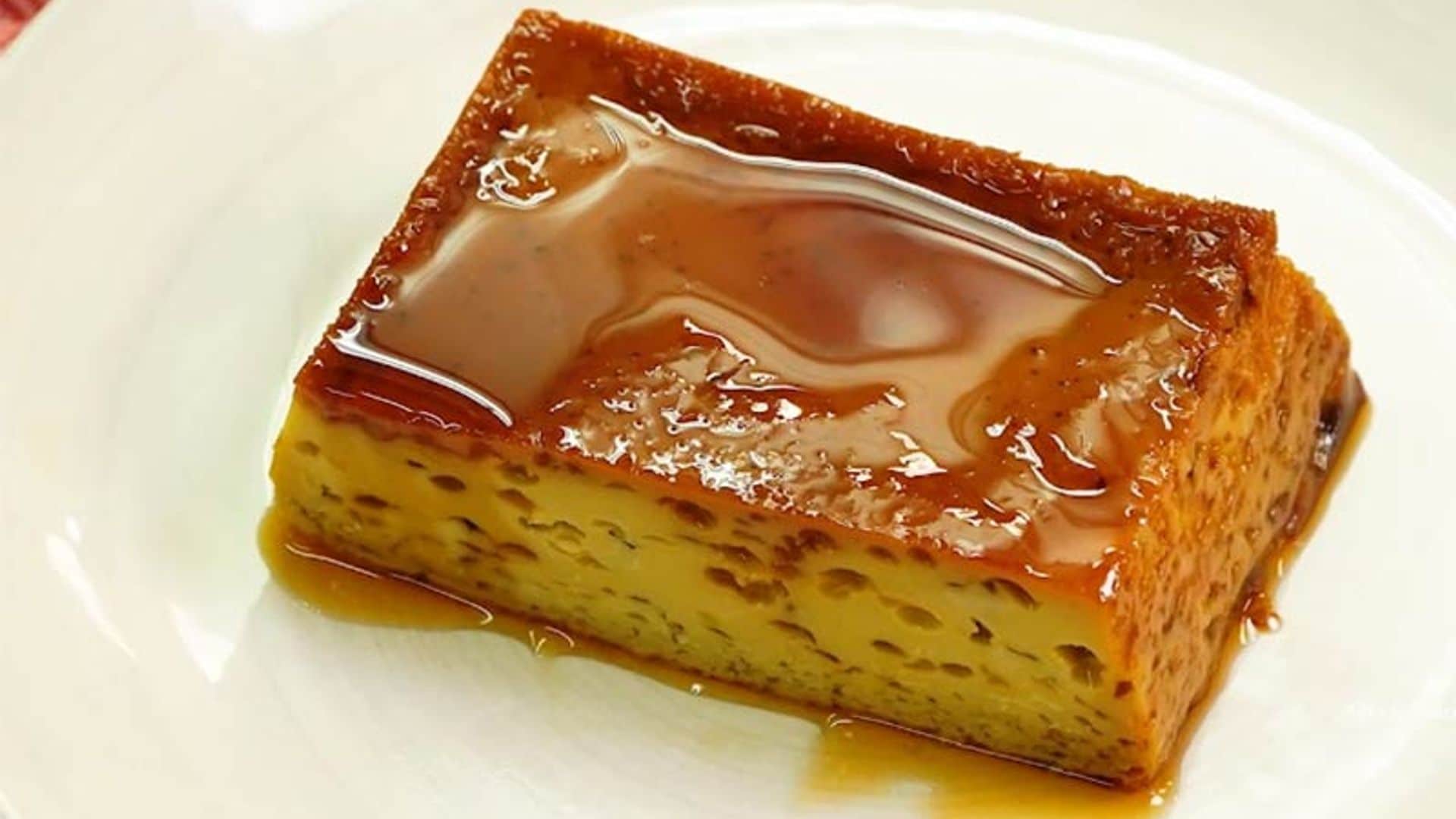 Flan de café al horno