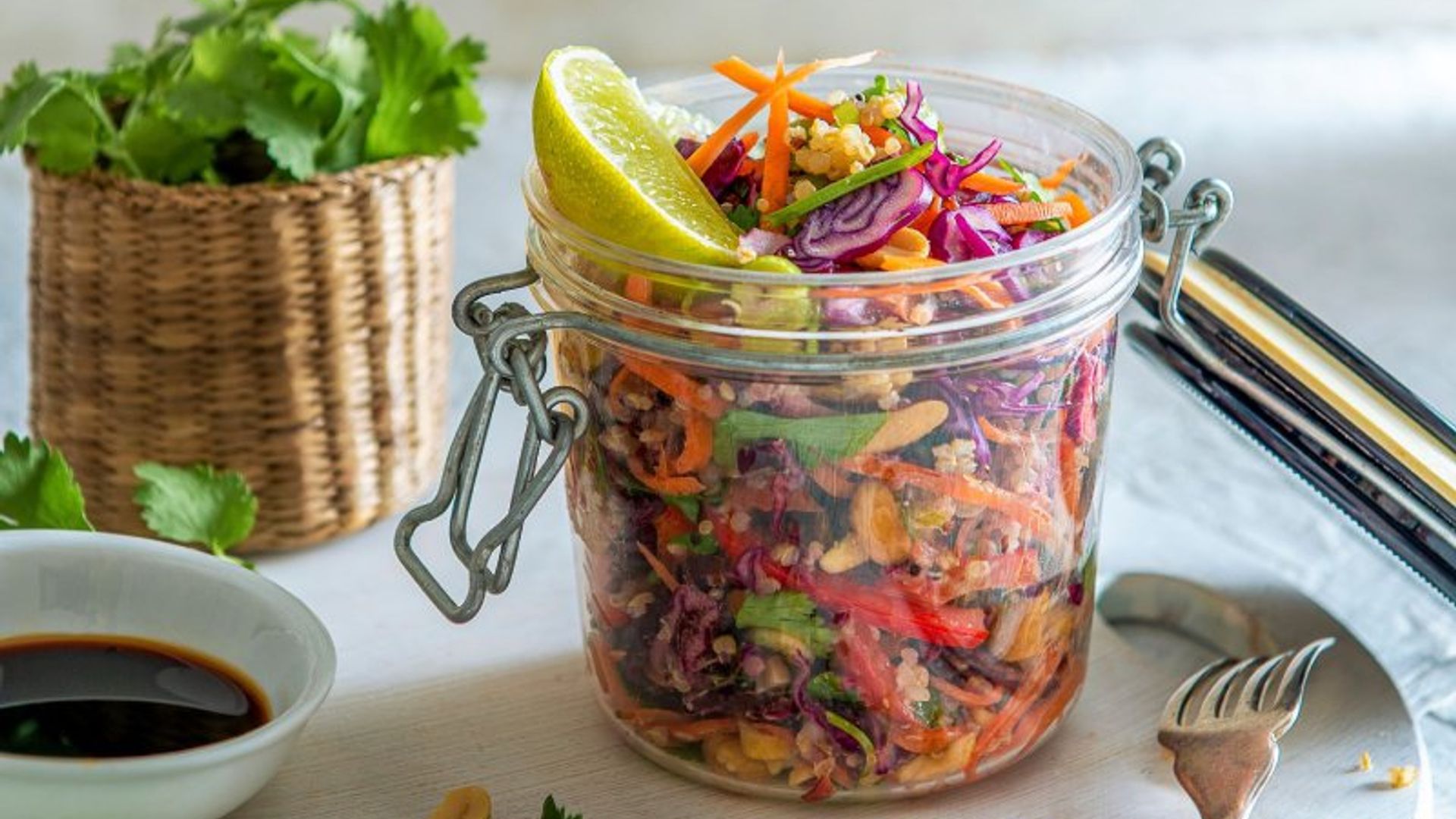 Ensalada de quinoa 'crunchy'