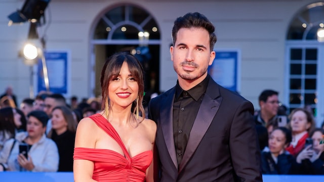 La pareja en la alfombra roja del Festival de Málaga en 2024.