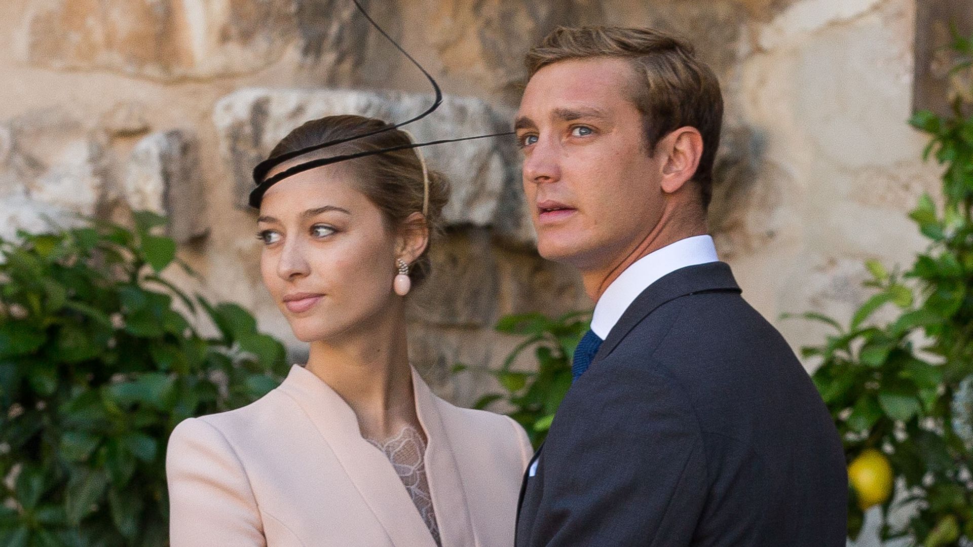 Pierre Casiraghi y Beatrice Borromeo en la boda del príncipe Félix de Luxemburgo y Claire Lademacher