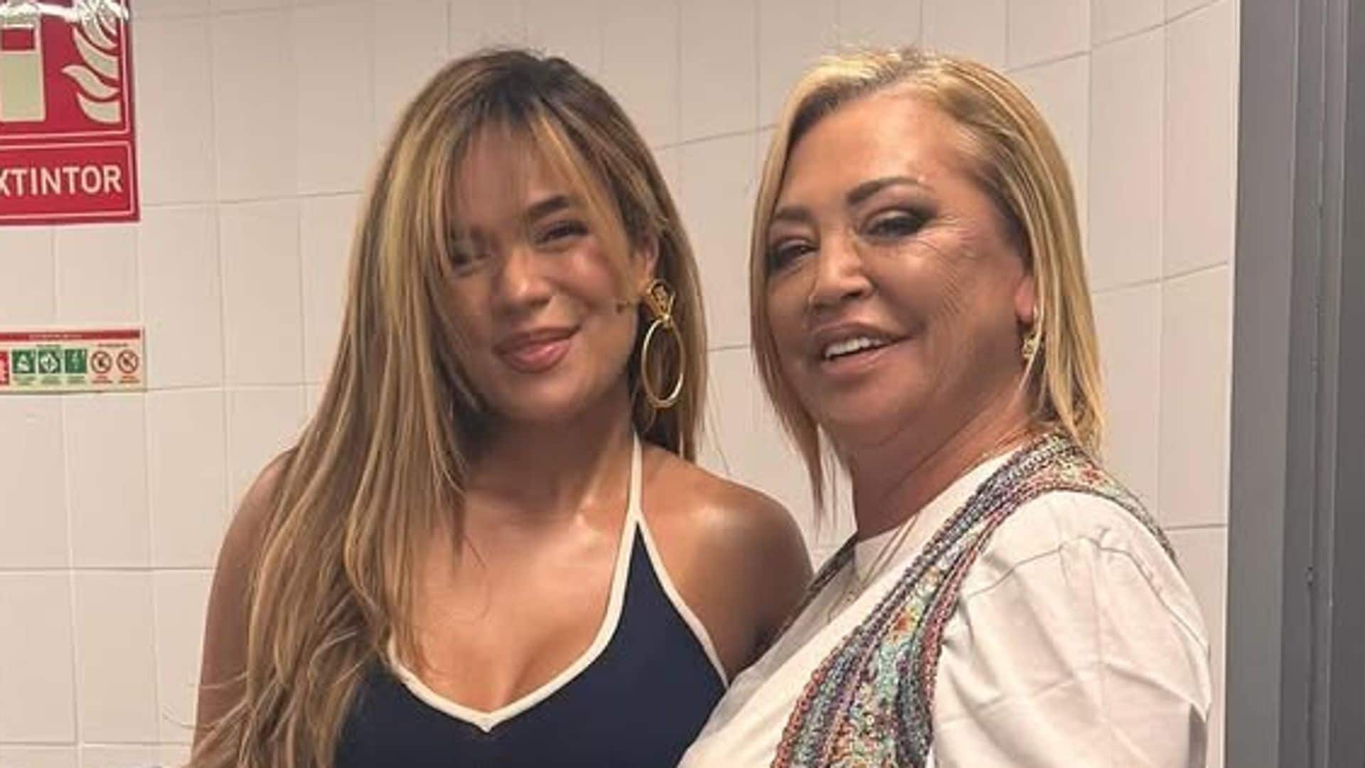 Belén Esteban y la videollamada de Karol G con su hija Andrea en 'La Revuelta': "Se puso a llorar"