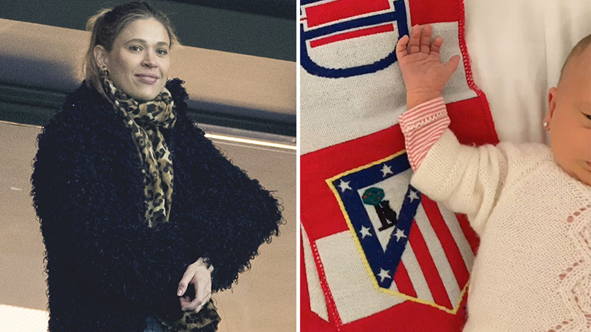 Valentina, el amuleto de Simeone en el campo... ¡con solo diez días de vida!