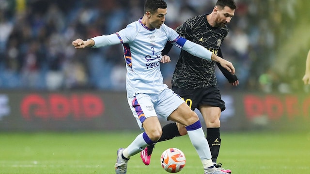 lionel messi y cristiano ronaldo en riad