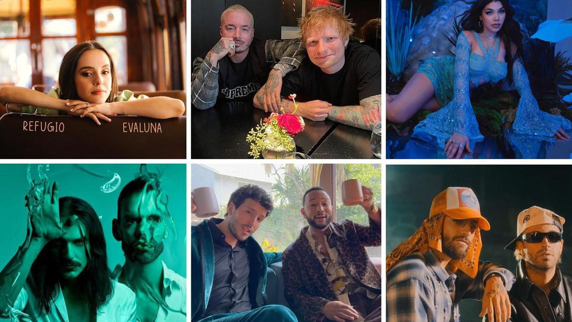 Evaluna lanza ‘Refugio’, Kenia Os su primer álbum y J Balvin mezcla su estilo con Ed Sheeran en el Viernes de Música Nueva