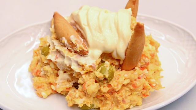 Ensaladilla rusa del restarante Pampín, en Santiago de Compostela