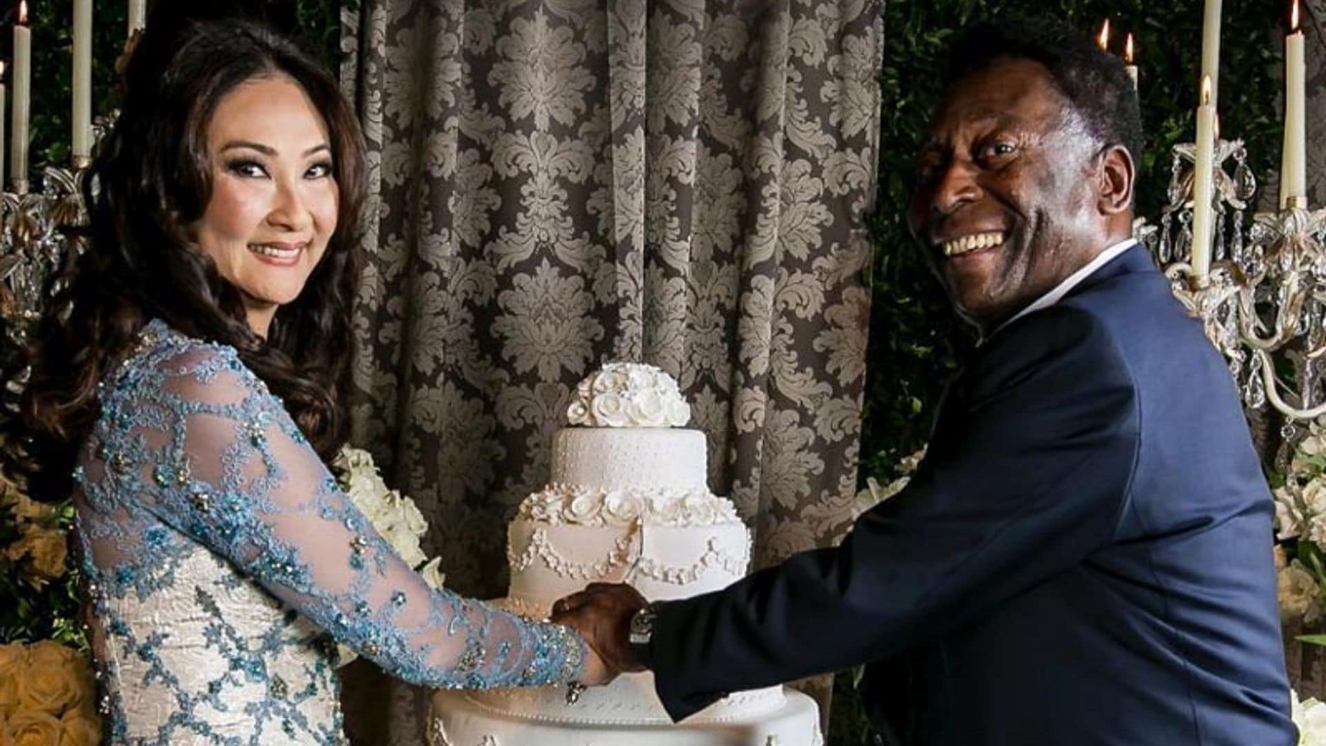El exfutbolista Pelé se ha casado por tercera vez a sus 75 años