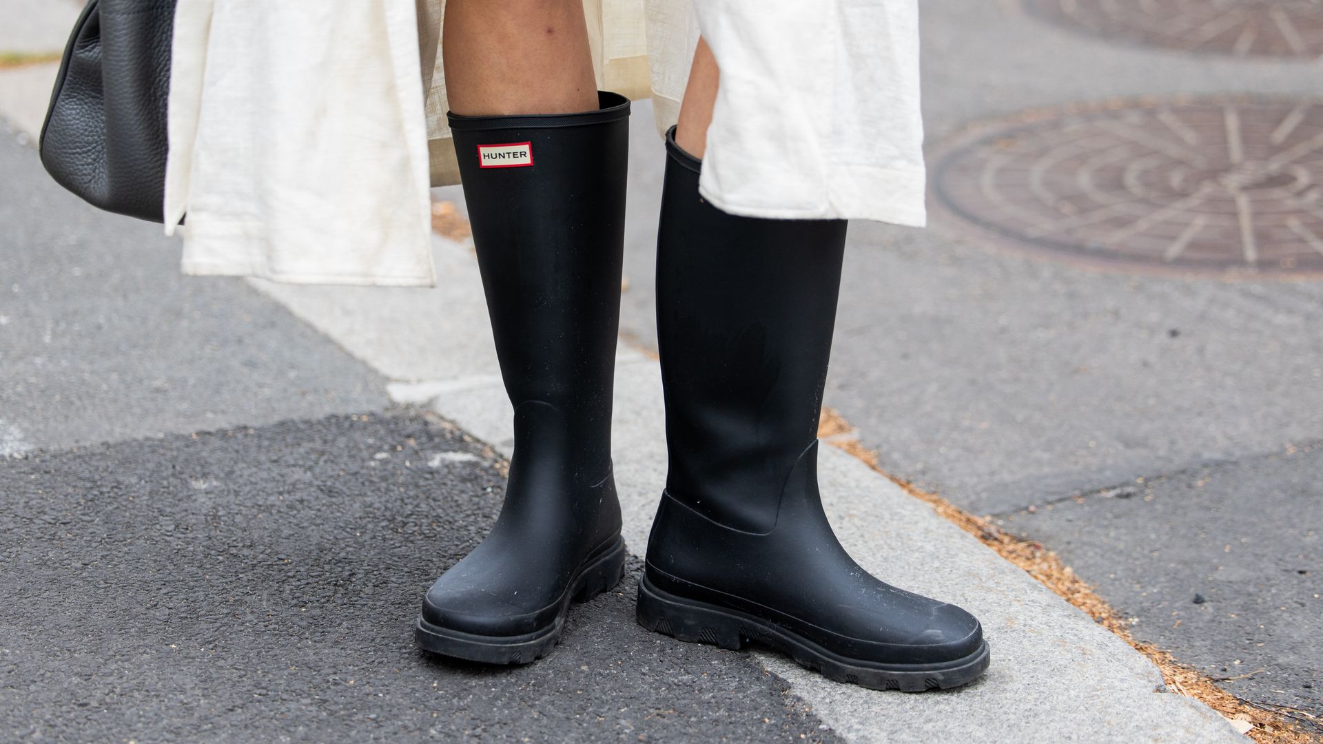 Foto de las botas Hunter de Marie Reierth en Oslo en 2025