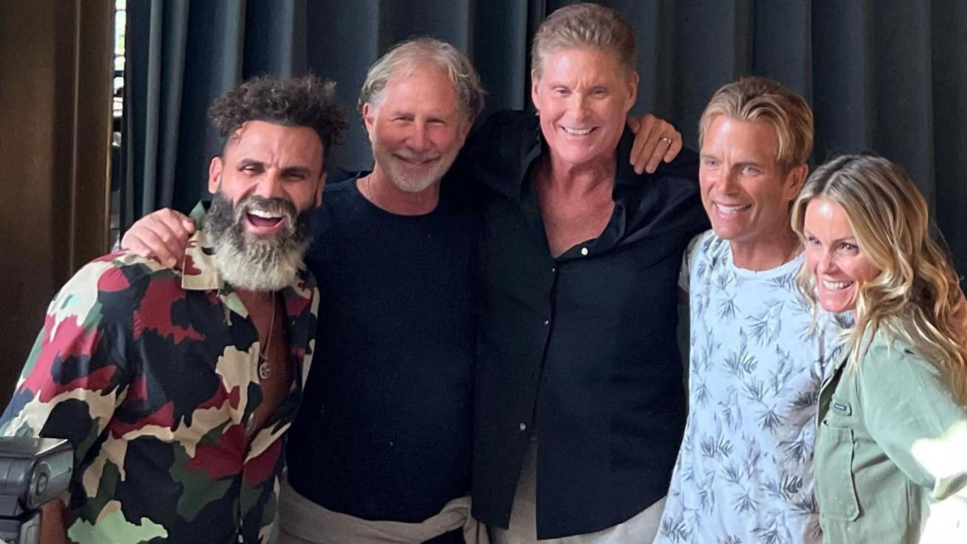David Hasselhoff cumple 70 años y se encuentra con 'Los vigilantes de la playa'