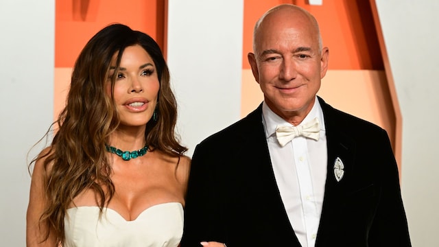 Jeff Bezos y su prometida Lauren Sánchez 