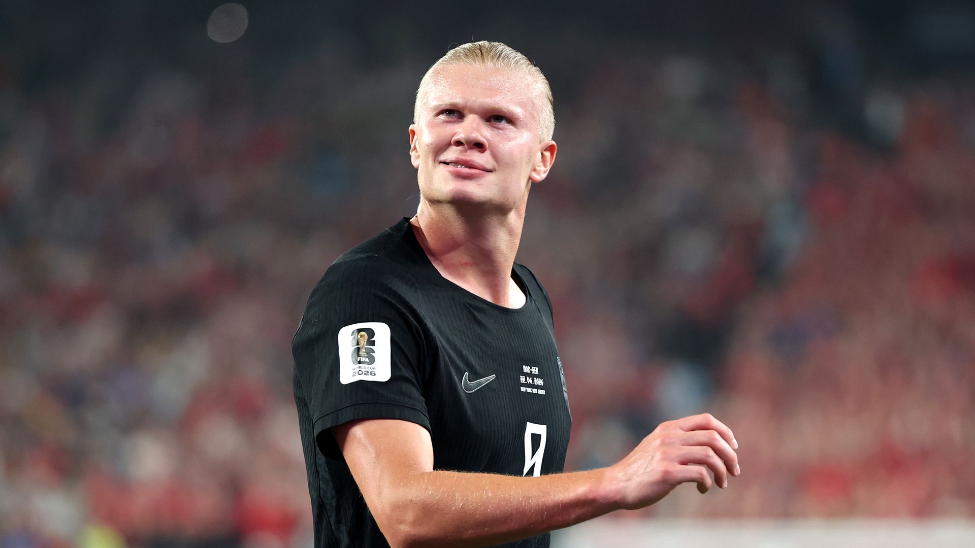 El futbolista noruego Erling Haaland en el partido del Mundial 2026 contra Senegal.
