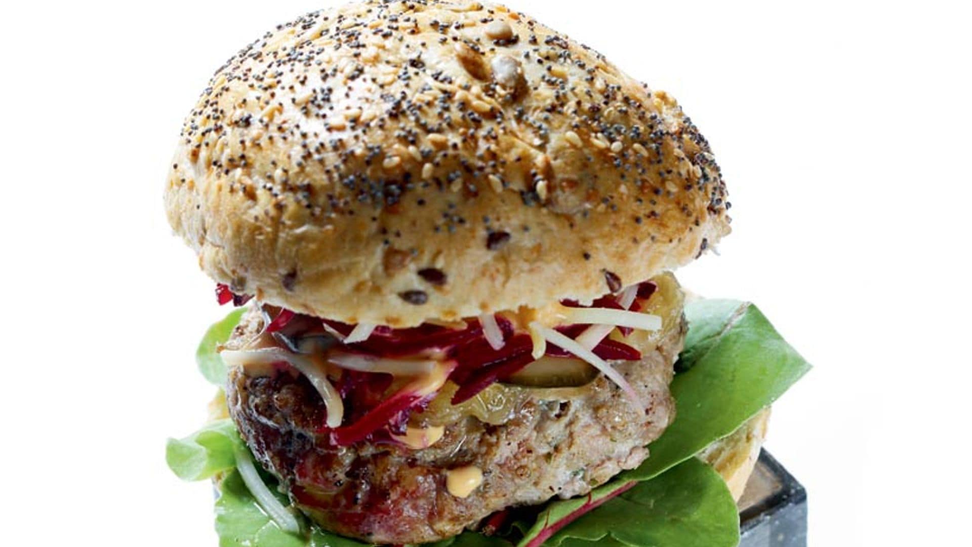 Hamburguesita de cordero al cabrales