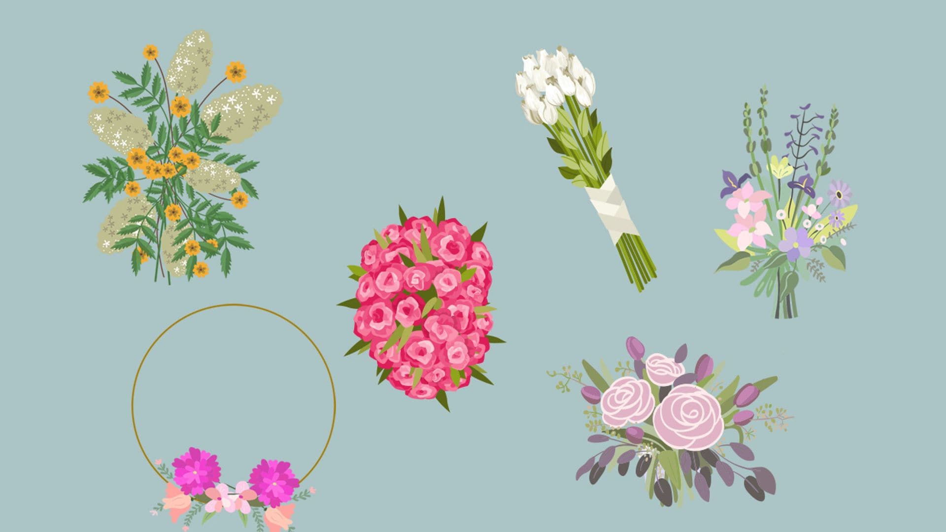 Un ramo, una novia: elige las flores que mejor van con tu estilo