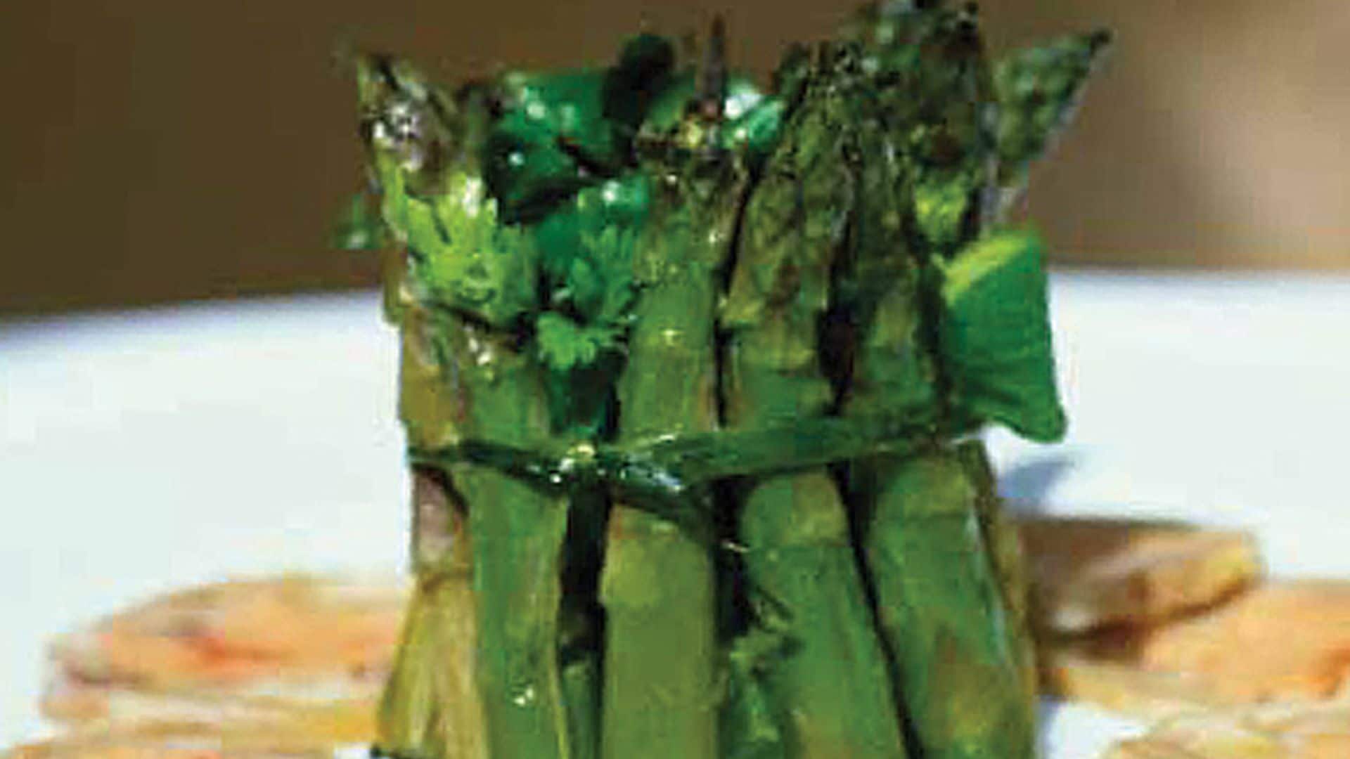 Corona de trigueros con gelatina de foie