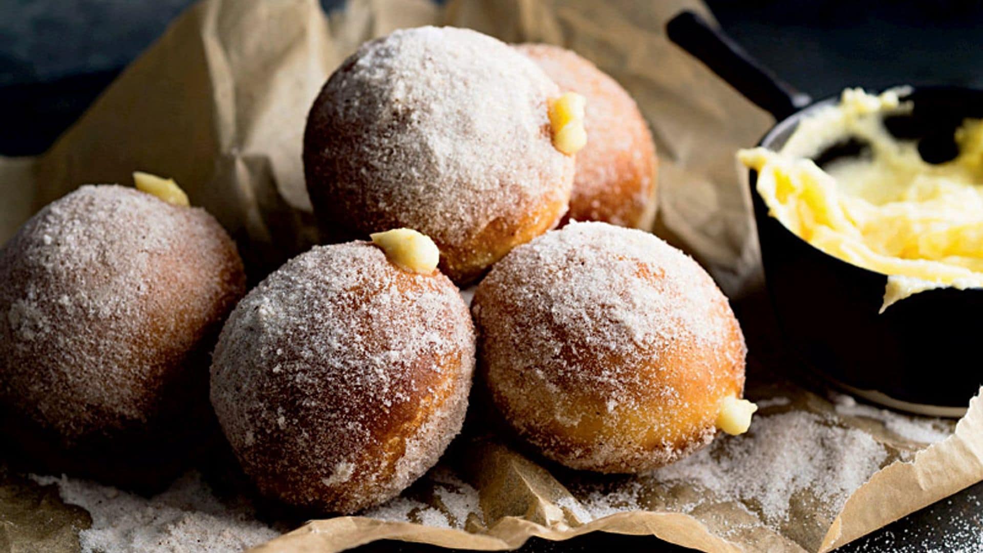 Buñuelos de crema de limón