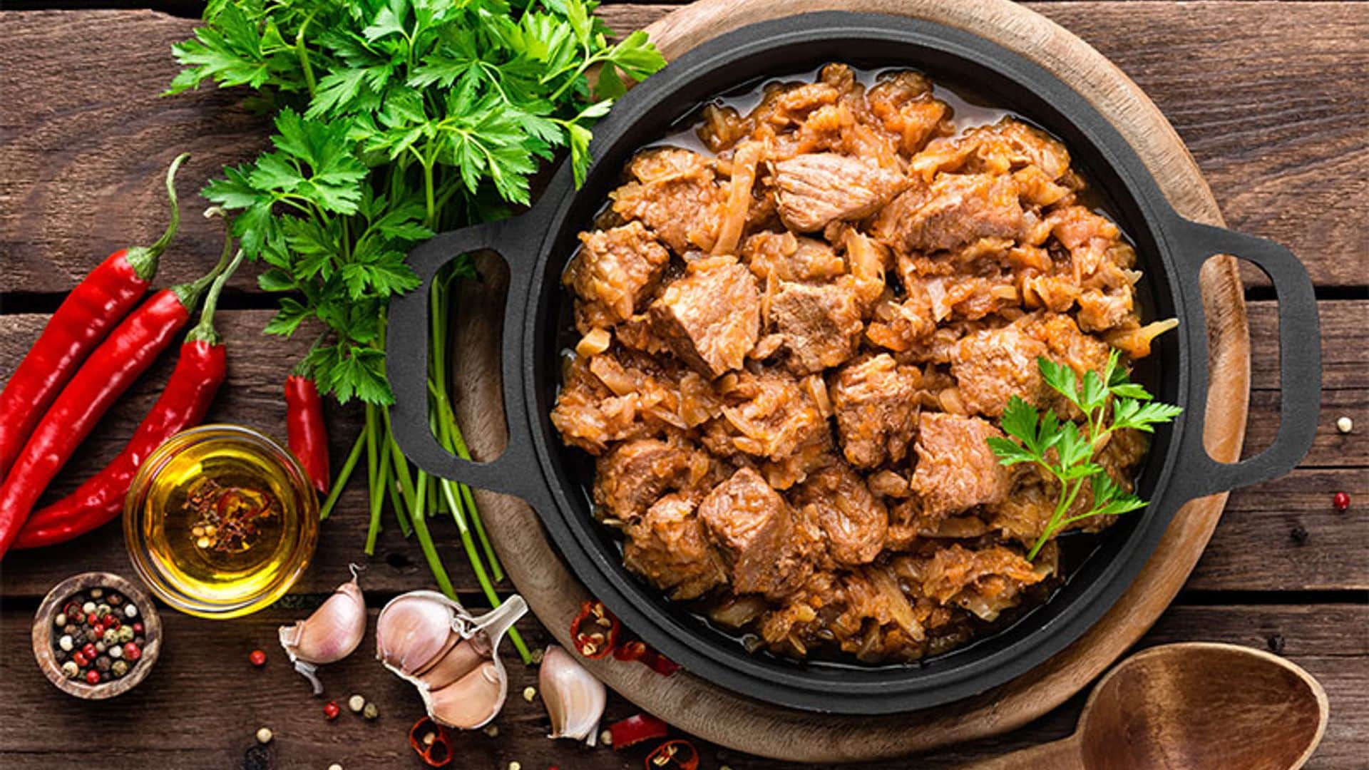 Guiso de magro de cerdo con repollo