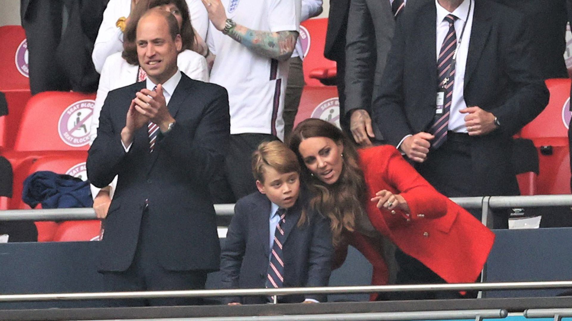 De George de Cambridge a los Beckham: estos son los mayores forofos de la Selección inglesa de fútbol