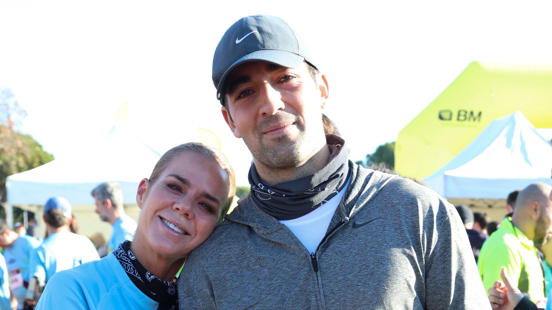 Amelia Bono y su novio en la San Silvestre de Las Rozas