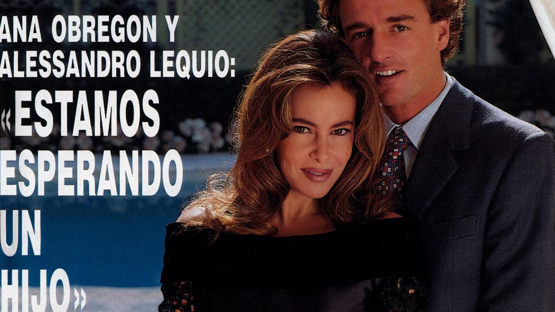 Alessandro Lequio: el primer posado que hizo junto a Ana Obregón