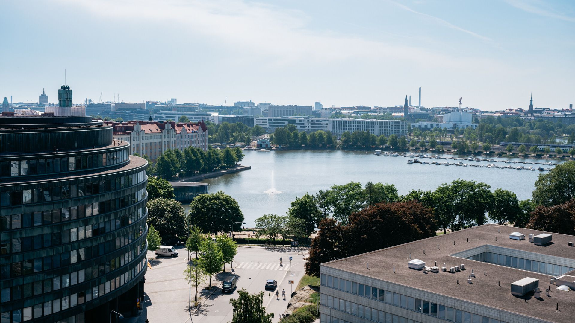 Ympyrätalo o Circle House, en el barrio de Kallio, en Helsinki