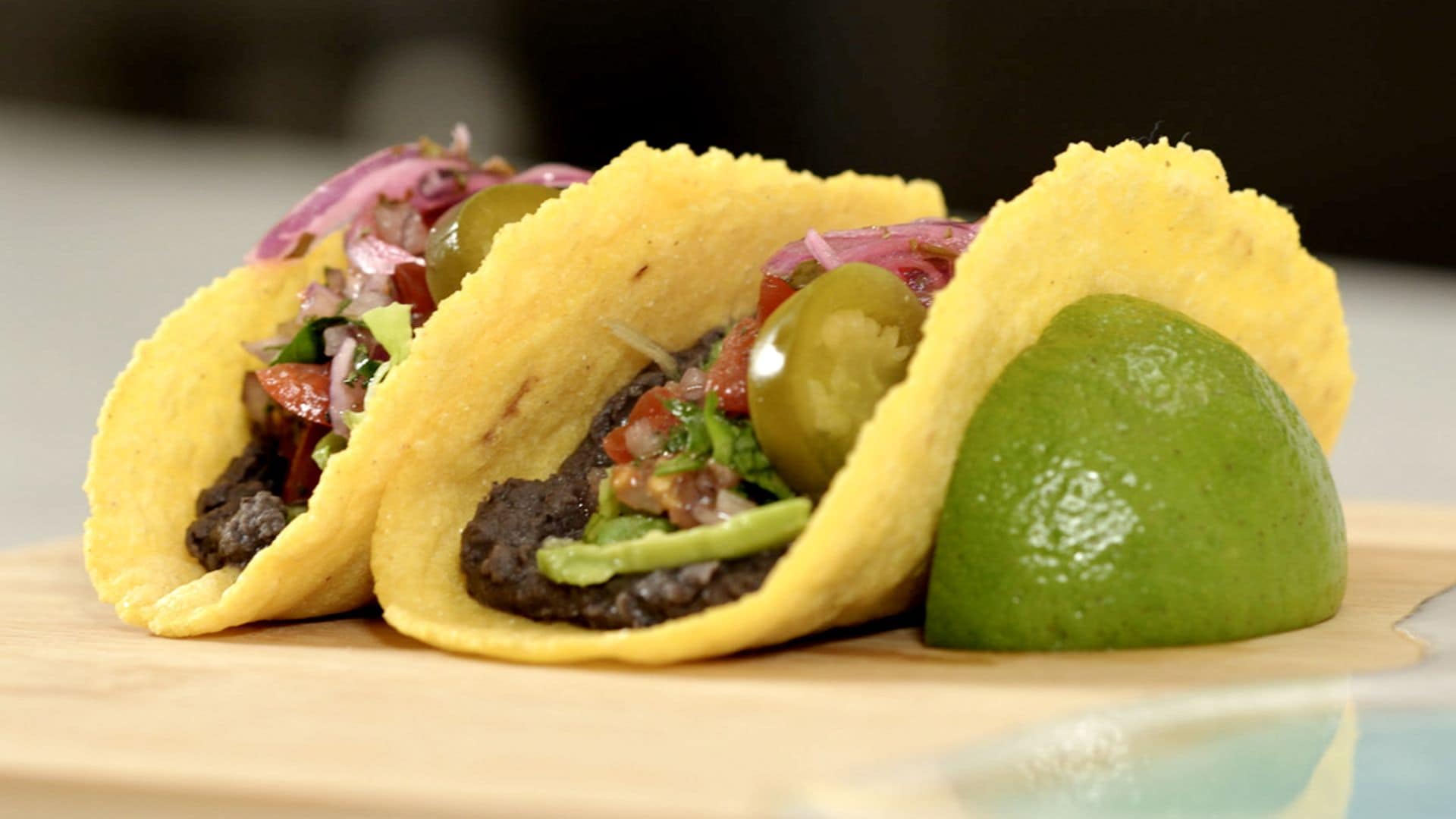 Tacos vegetarianos sin gluten