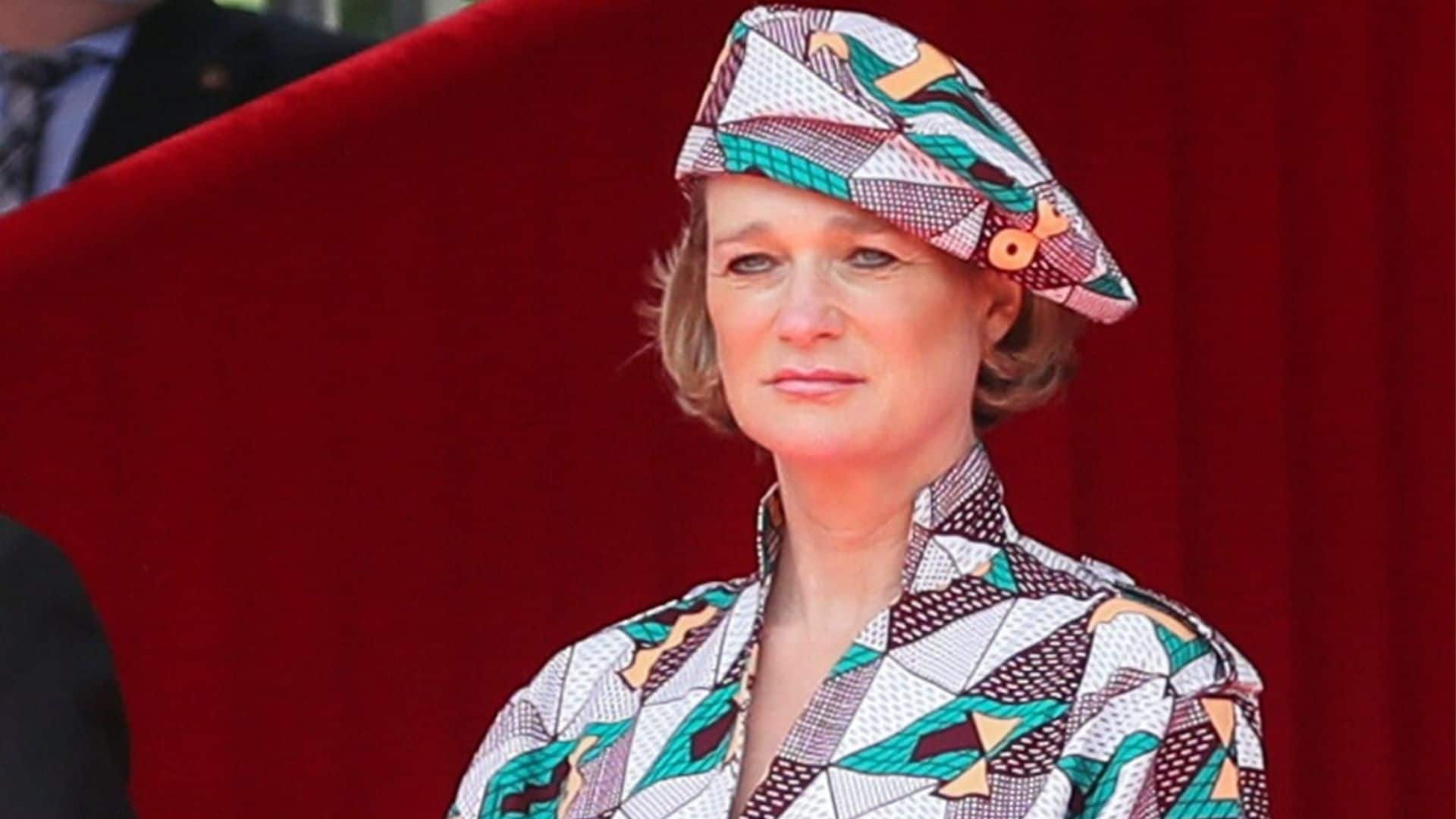 La princesa Delphine nos explica el mensaje detrás de su look para su primer Día Nacional junto a la Familia Real belga