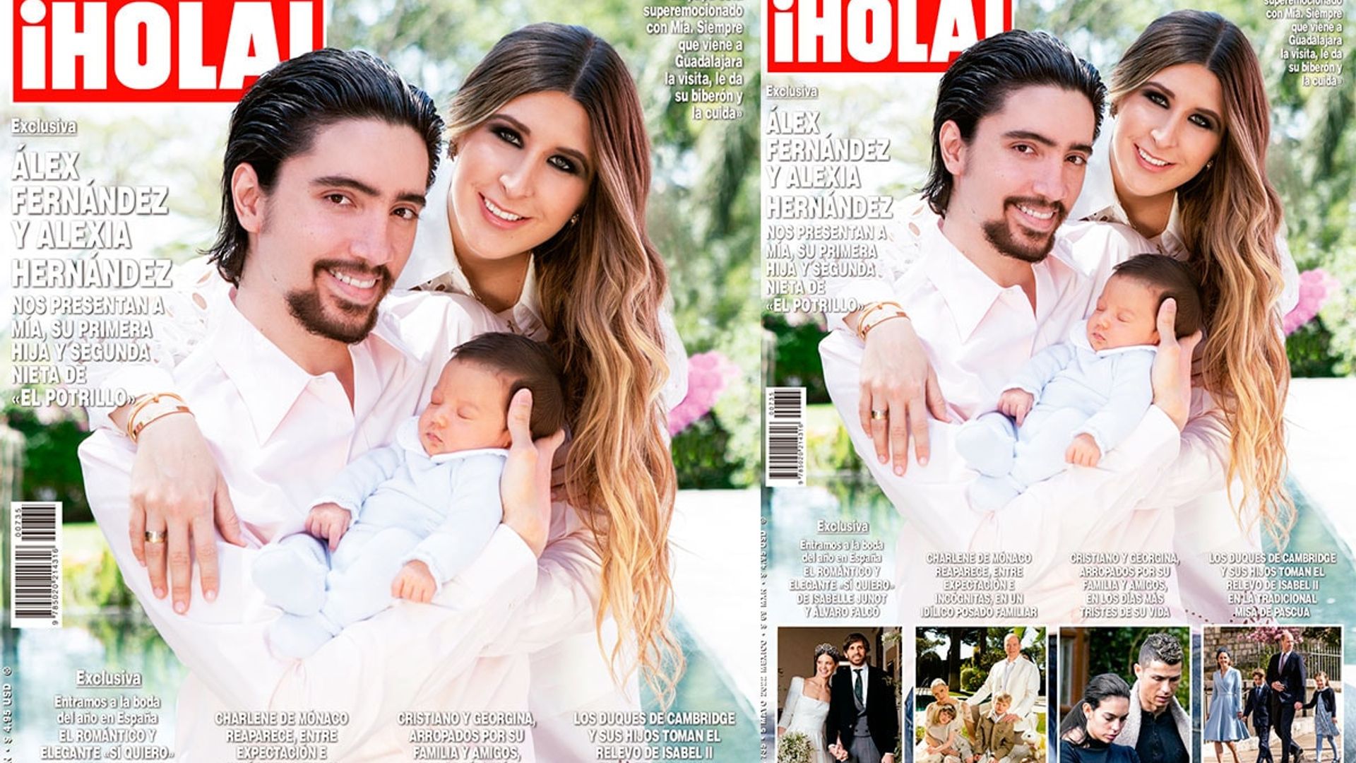 En ¡HOLA!, Álex Fernández y Alexia Hernández nos presentan a Mía, su primera hija