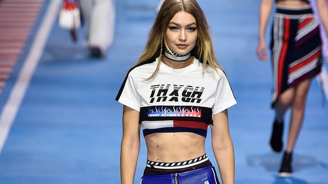 gigi hadidi abdominales