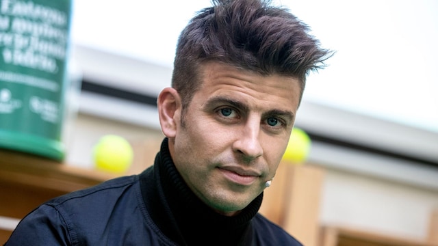 Gerard Pique en la presentación de: La Davis mas sostenible, en Madrid