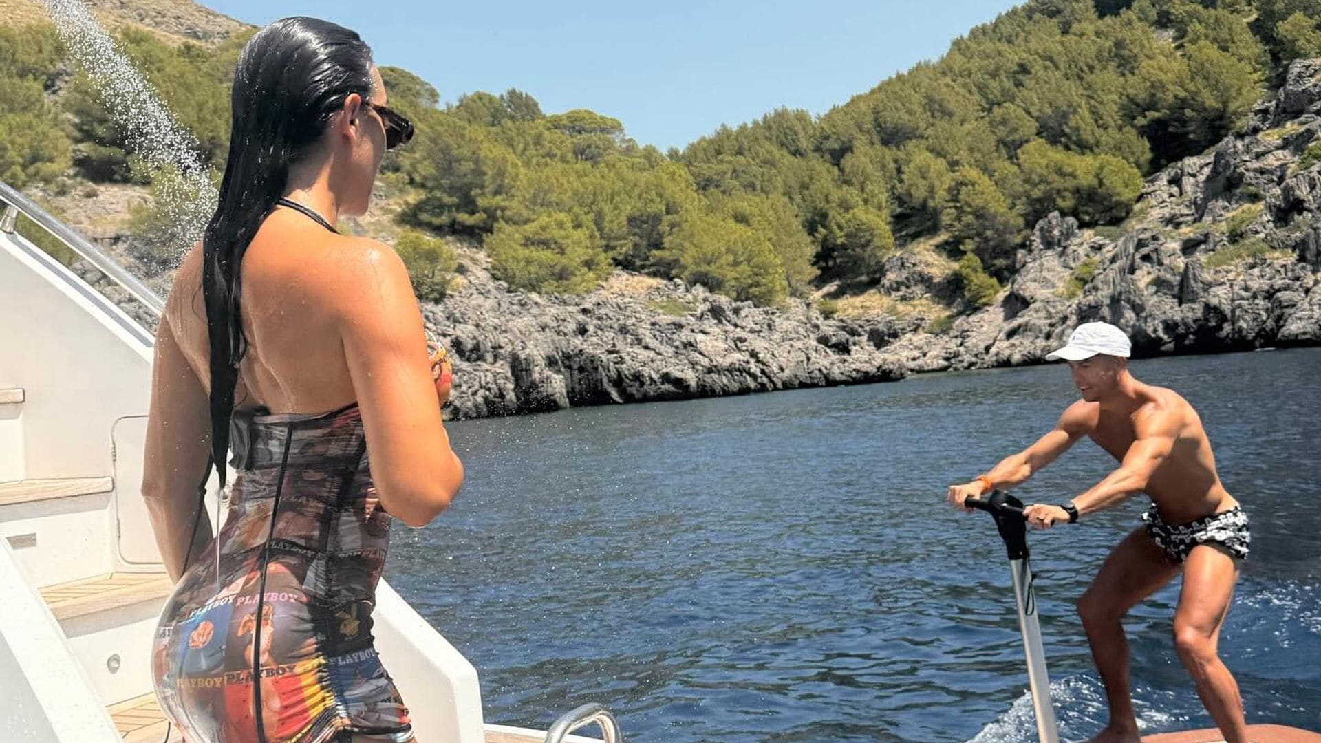 Georgina Rodríguez y Cristiano Ronaldo disfrutan 'unos días para papá y mamá' en Mallorca