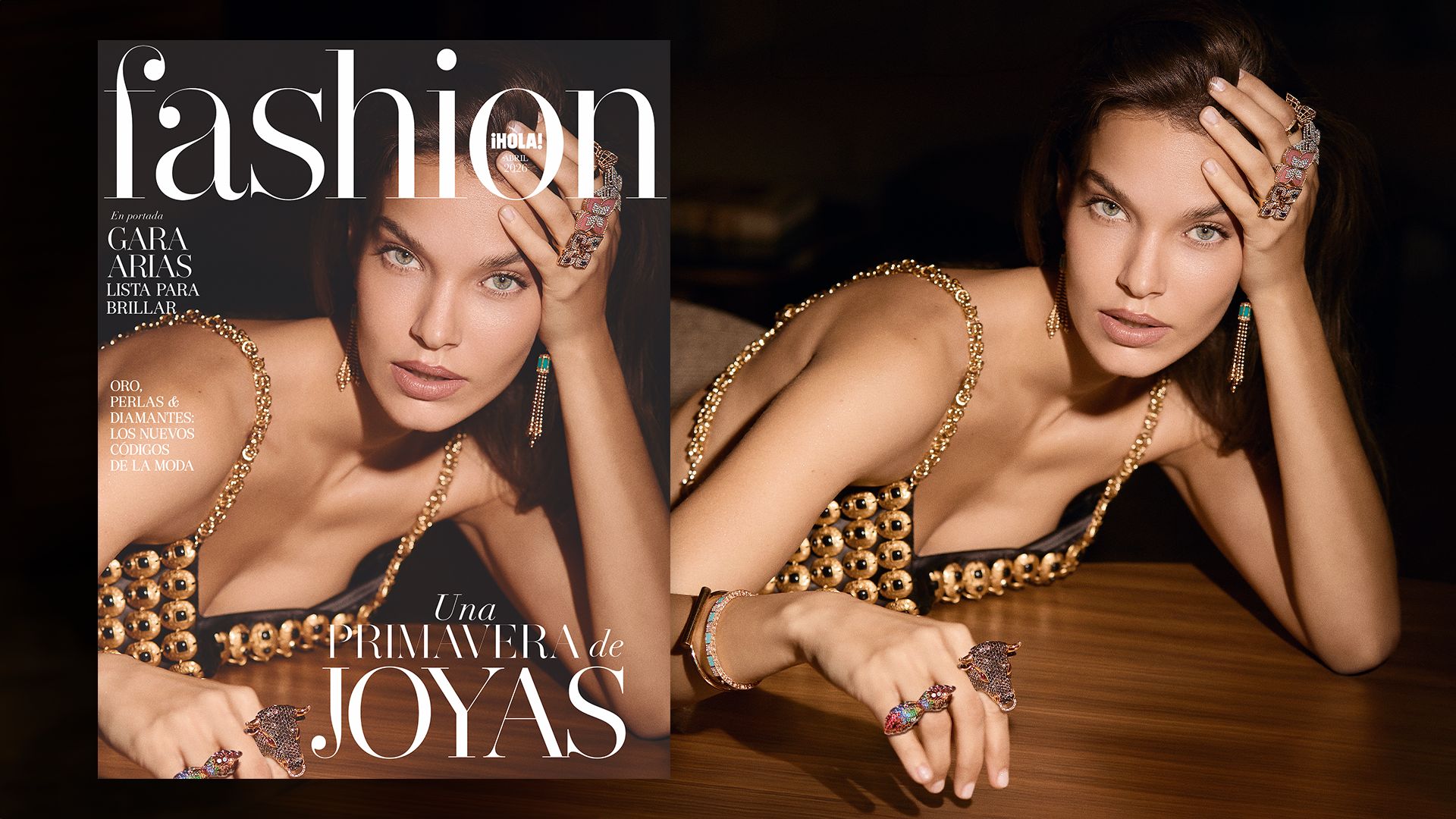 Gara Arias, portada de FASHION abril: un número brillante con las joyas más impresionantes de la primavera