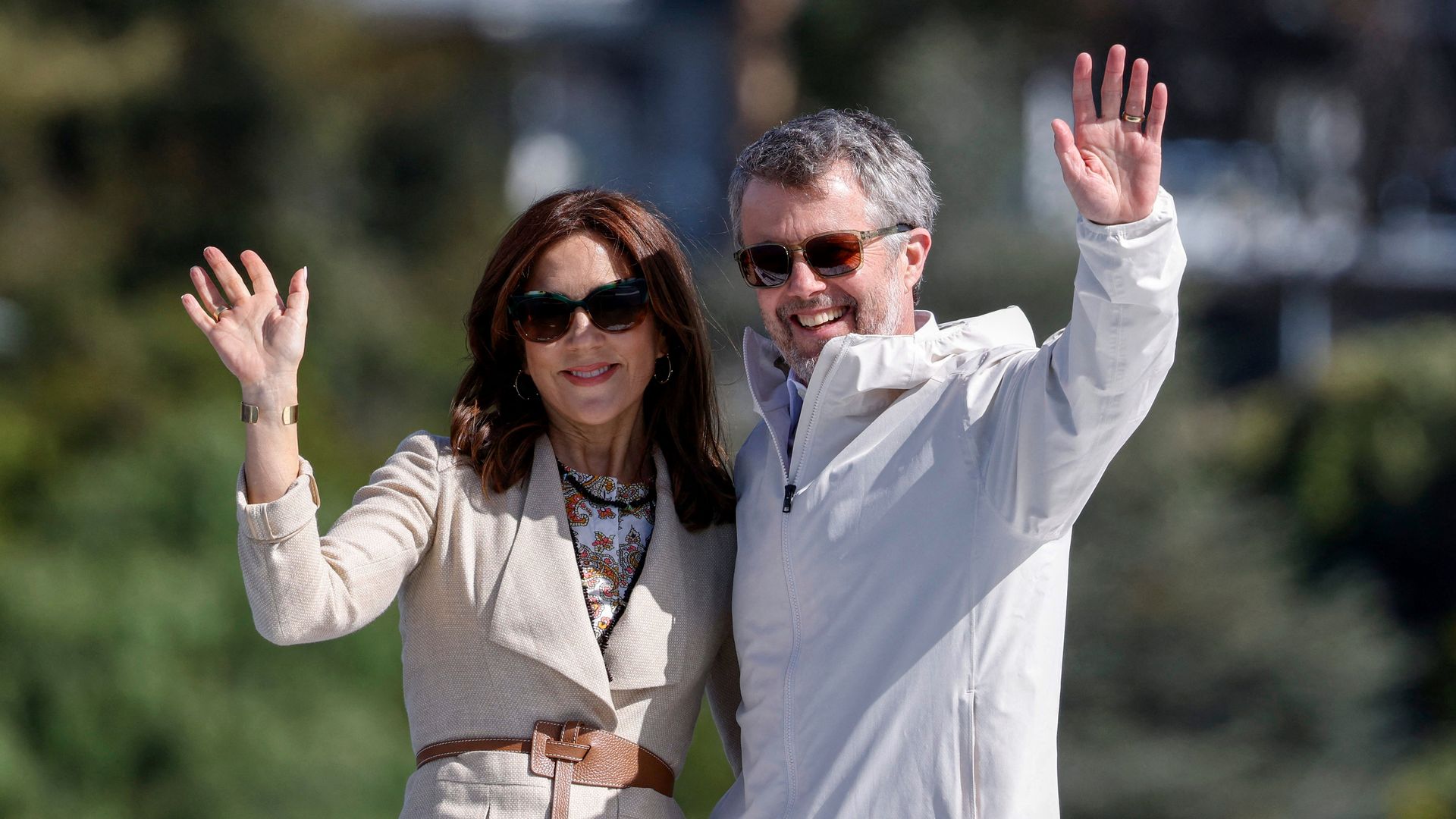 Los reyes Federico y Mary durante su viaje a Australia