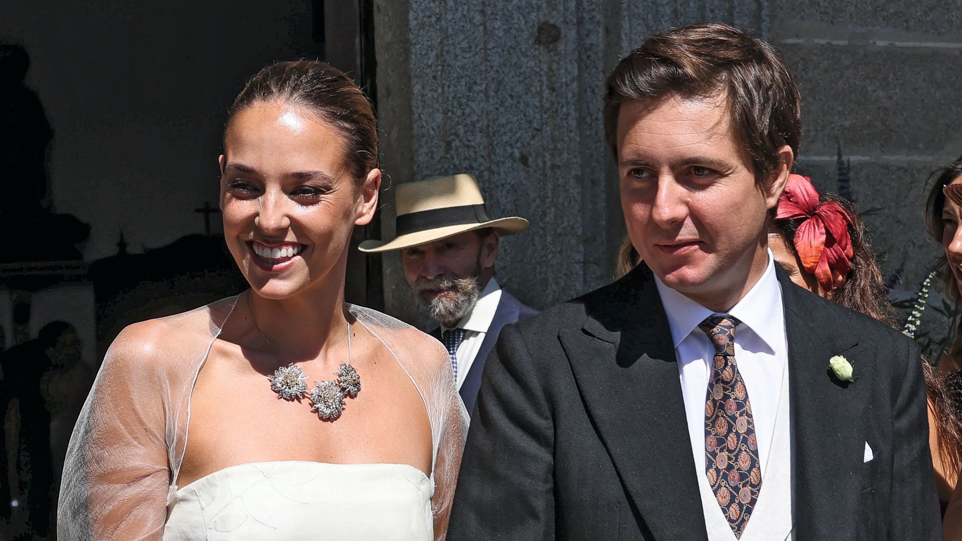 Paloma y el financiero José María Castañé Echevarría, recién casados