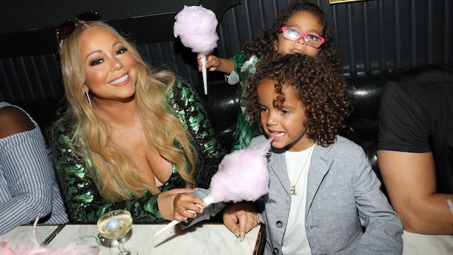 Mariah Carey junto a sus dos hijos en Miami, Florida, 2017