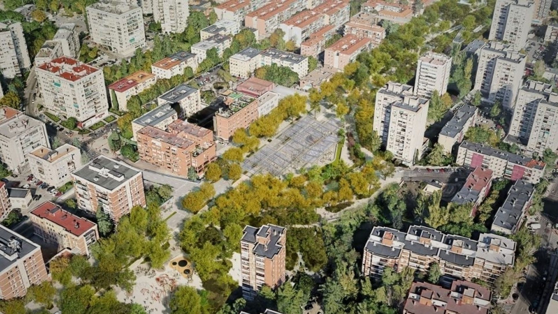 Tres colinas, 7.000 árboles y pérgolas solares: así será el "nuevo Madrid Río" sobre la A-5