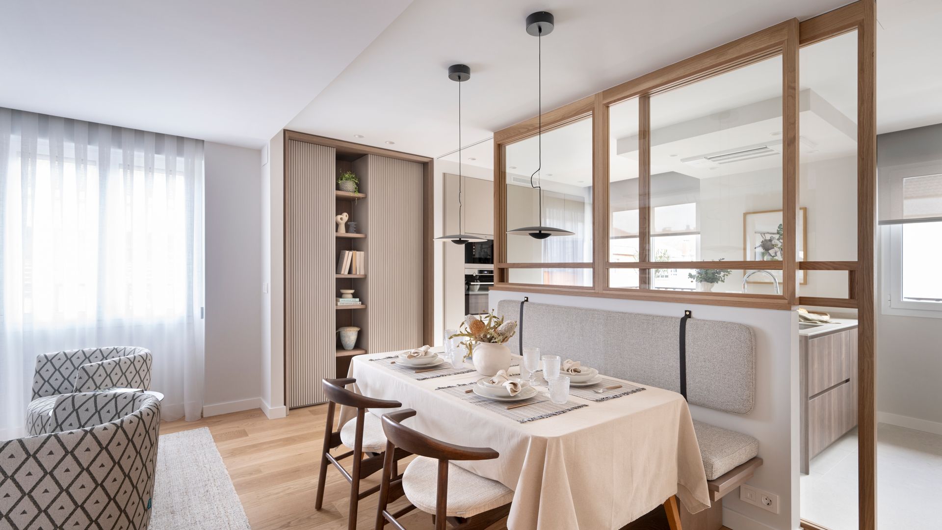 Cerramiento de cristal para la cocina