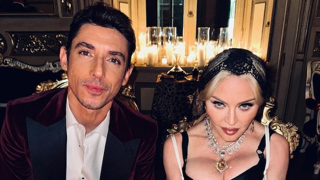 Madonna y Alberto Guerra en Milán